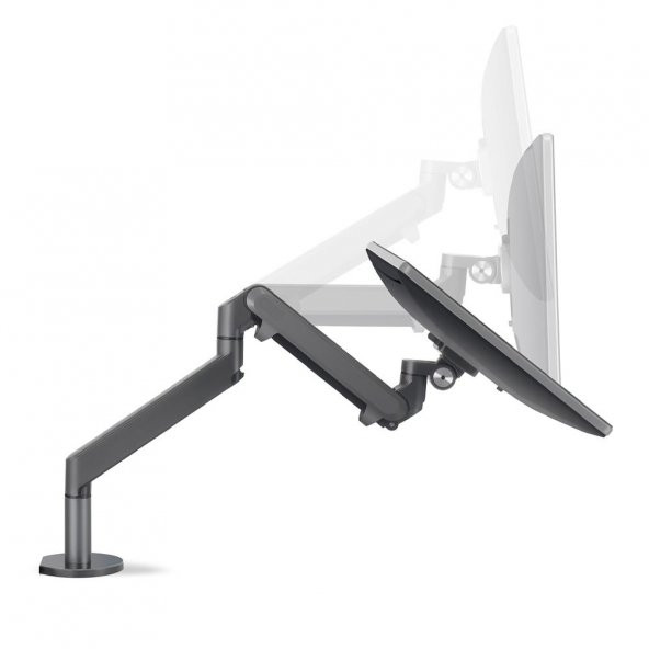 NPO STD7080G 10"-27" Amortisörlü  VESA Monitör Tutucu Çift Kol Koyu Gri - 3
