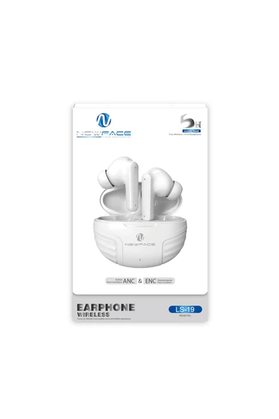 LS-19 Aktif Gürültü Engelleyici Bluetooth 5.4 Kablosuz Airpods Kulaklık - 4