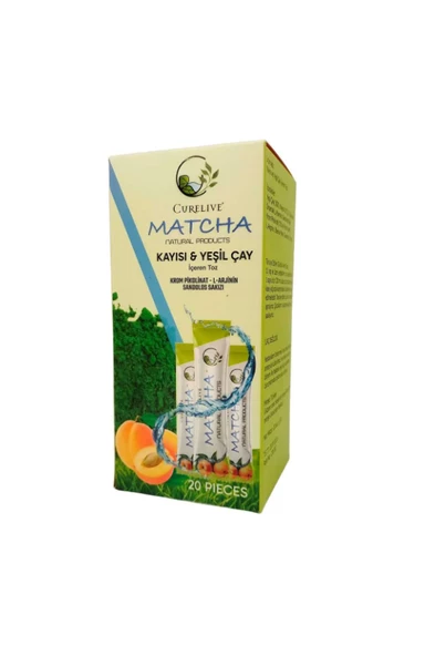 Matcha Kayısı Aromalı Detox Burner Form Maça Çayı 1 Kutu