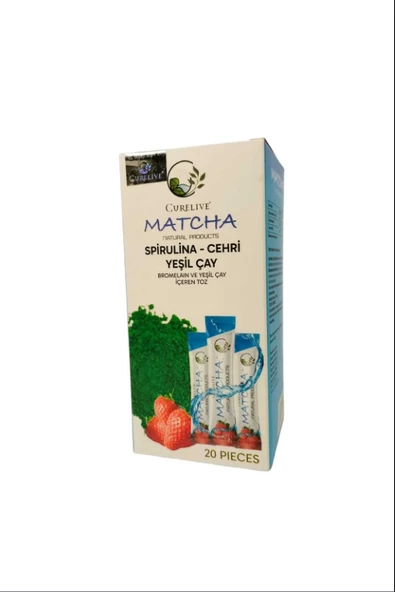 Matcha Çilek Aromalı Detox Burner Form Maça Çayı 1 Kutu