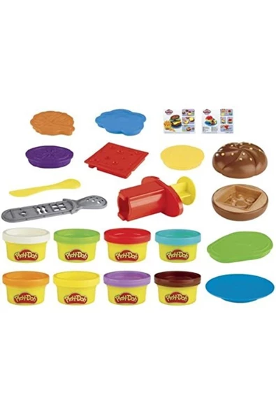 Play-doh Mutfak Atölyesi Hamburger Ve Patates Kızartması Oyun Hamuru Seti