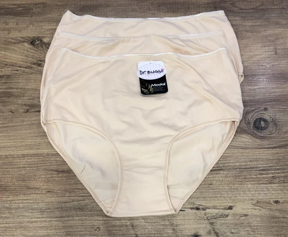 6 Lı Dr.Bugyi Kadın Yüksek Bel Modal Extra Yumuşak Elastane Külot 0335 - 5