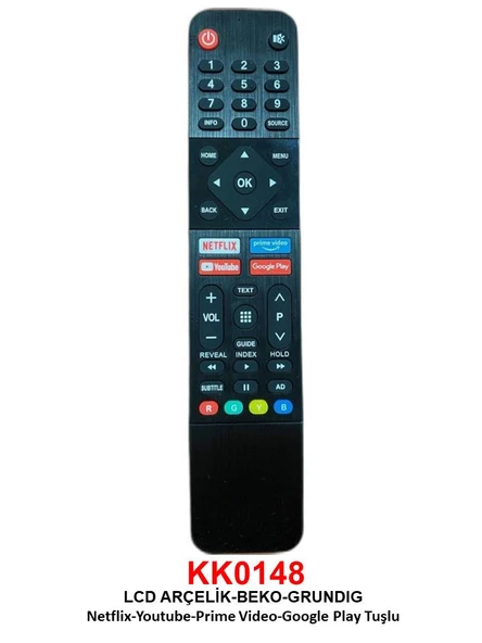 ARÇELİK*BEKO*GRUNDIG NETFLIX-YOUTUBE-PRIME VIDEO-GOOGLE PLAY TUŞLU LCD-LED TV -7794 (YE-2214)