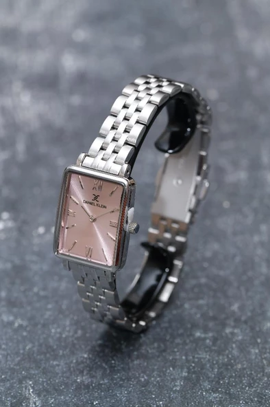 Daniel Klein DKE.1.10750 Dikdörtgen Kasa Romen Rakamlı Minimal Tasarım Kadın Kol Saati - Resim 9