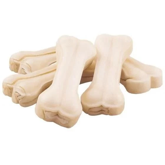 Köpek Beyaz Press Kemik 7cm , 3 Adet - 2