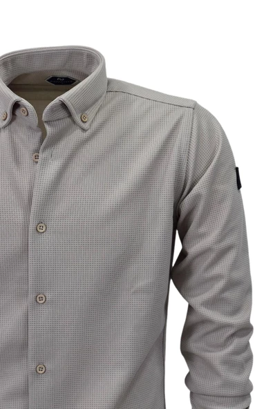 Erkek Spor Silim Fit Gömlek BGL-ST04051 - Resim 6