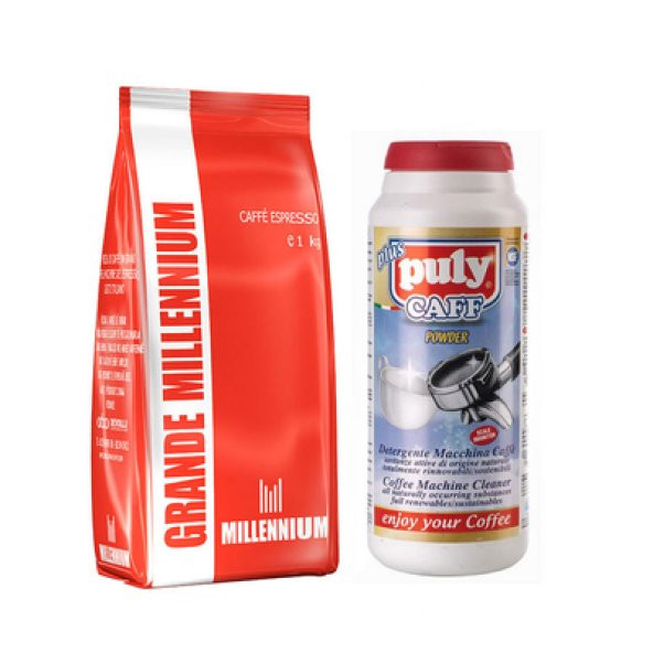 Grande Millennium Çekirdek Kahve 1 KG + Puly Caff Toz 900 G