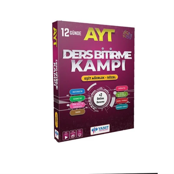 Yanıt Yayınları Ayt Ders Bitirme Kampı Eşit Ağırlık Sözel 2021-2022