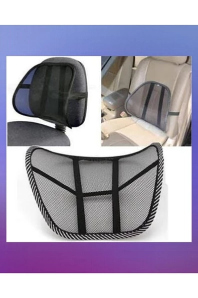 Fileli Oto Bel Desteği - File Terletmez Bel Arkası Sırtlık - Ofs Koltuğu Sırtlık - 4