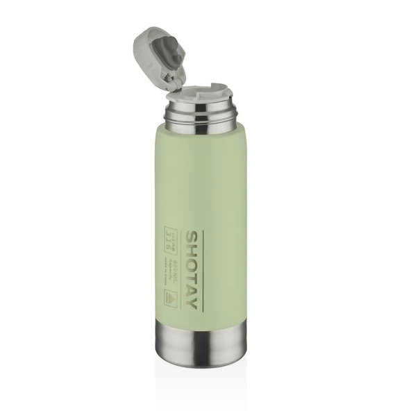 Shotay Çelik Termos 600Ml Yeşil - 2