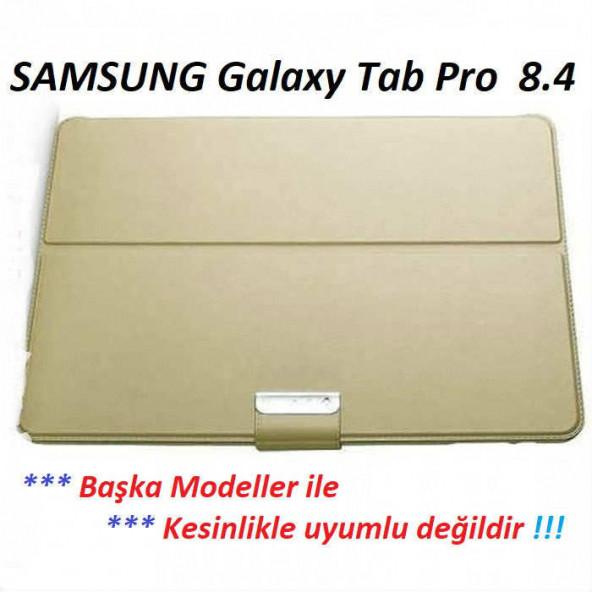 SAMSUNG GALAXY Tab Pro 8.4 TABLET KILIF STANDLI GOLD RENK