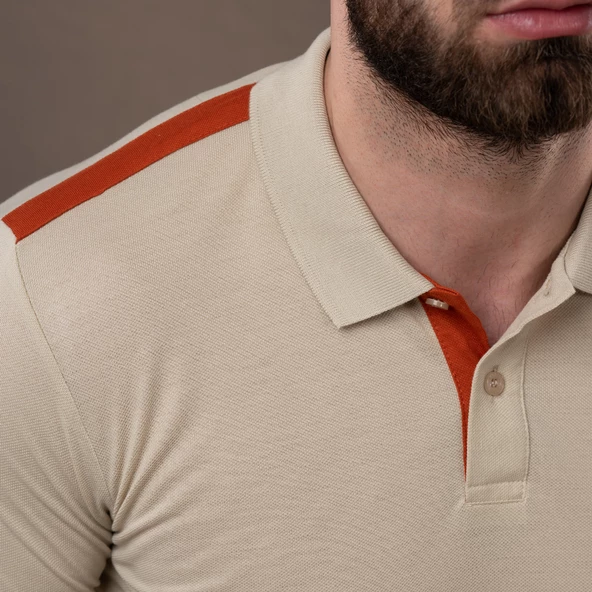 SAN&FA POLO YAKA SLİMFİT ERKEK T-SHİRT - Resim 5