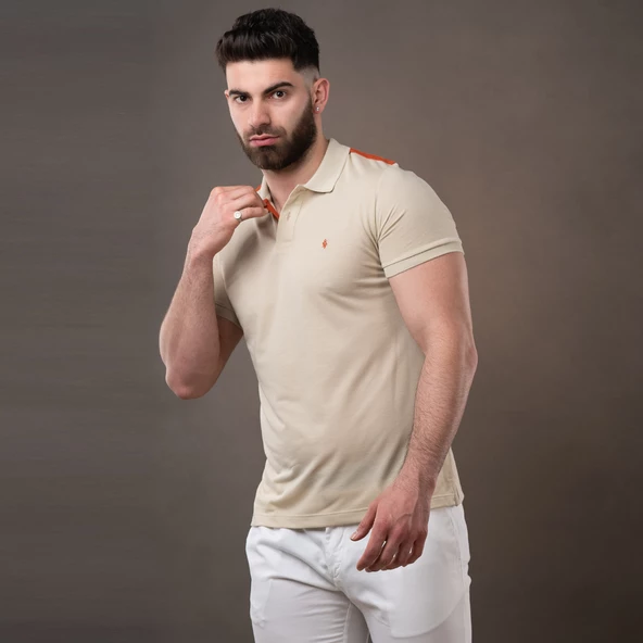 SAN&FA POLO YAKA SLİMFİT ERKEK T-SHİRT - Resim 2