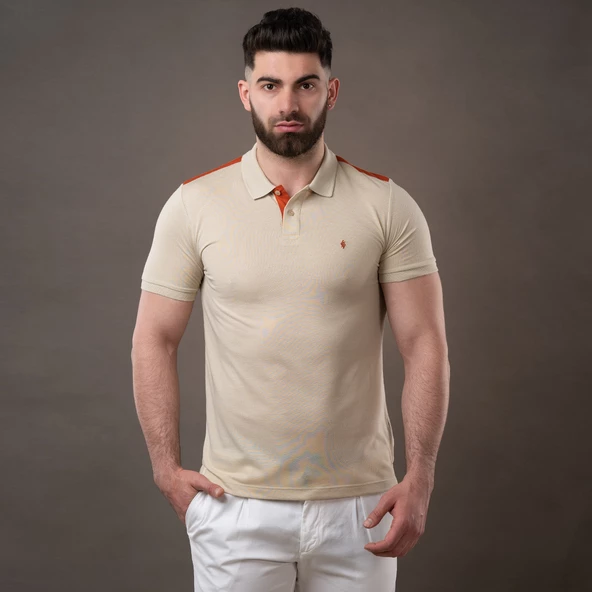 SAN&FA POLO YAKA SLİMFİT ERKEK T-SHİRT - Resim 3