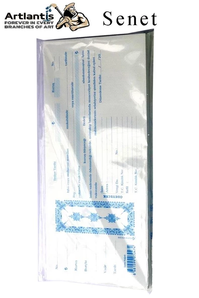 Senet Koçanı 500 lü 1 Paket Senet Bono Borç Alacak Senedi Poşetli 12x25 cm - 2