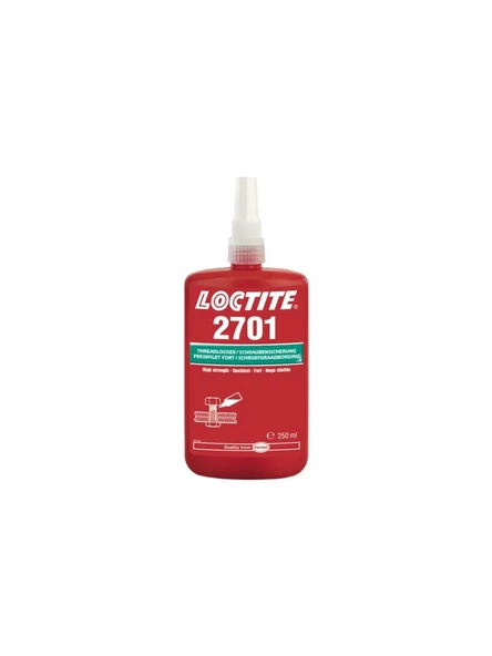 Loctite 2701 250 ml Yüksek Mukavemetli Sökülemez Civata Sabitleyici