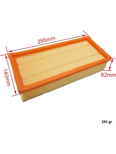 srfn ticaret Karcher Uyumlu NT 72/2 Eco/IVC 60/24-2 Ap/IVC 60/30 Ap Elektrikli Süpürge Hepa Filtre