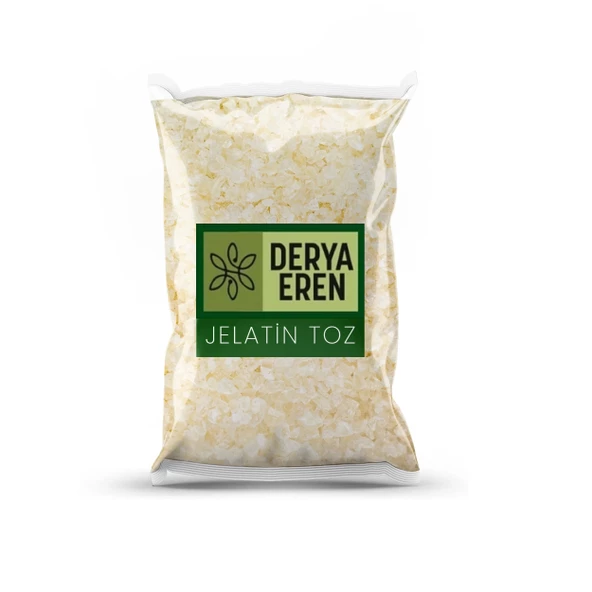 Toz Jelatin (Sığır Jelatini) (220 Bloom) (E441) Gelatine 1 kg, Derya Eren