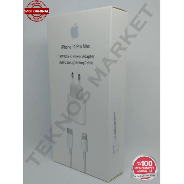Apple Iphone 11/11 Pro Max Hızlı Şarj Aleti Seti 18w Usbc Adaptör