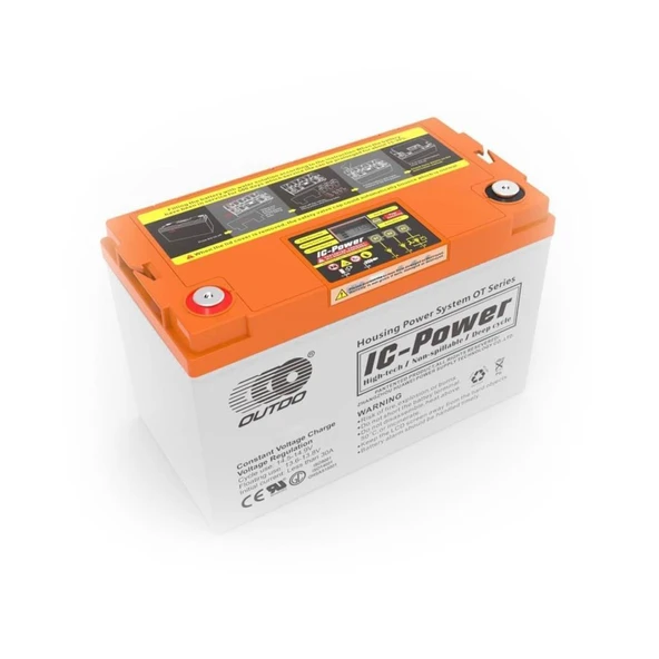 Outdo 150Ah 12V Jel Akü Derin Döngü Ve Dijital Ekran ürün görseli