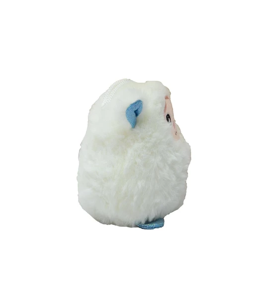 Sevimli Sesli Mini Kuzu Peluş Beyaz 10 CM - Uyku Ve Oyun Arkadaşı Peluş Oyuncak - 3