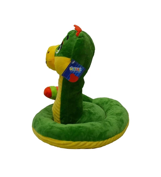 Yılan Peluş Oyuncak Çıngıraklı Sevimli Yılan Peluş 25 Cm - Uyku Ve Oyun Arkadaşı Peluş Oyuncak - 2