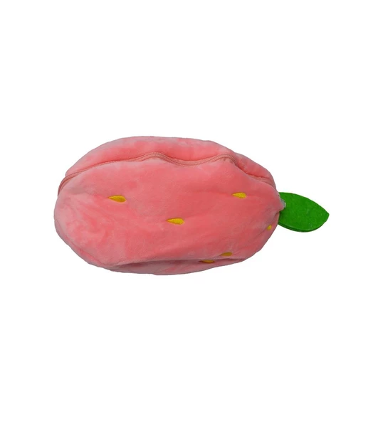 35 Cm Peluş Özel Hediye Çilek Tavşan Özel Tasarım- Fermuarlı Yapısıyla Hem Çilek Hem De Tavşan - Resim 6