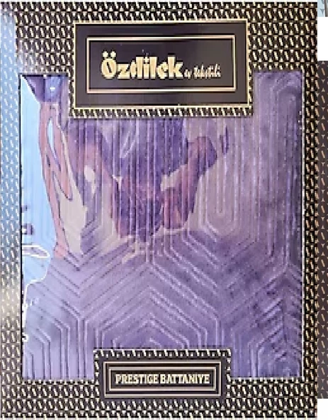 Özdilek Prestige Kalın Embos Çift Kişilik Battaniye (220x240)-Lila - 2