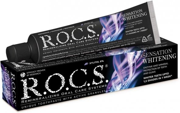 Rocs Sensation Whitening Beyazlatıcı Parlatıcı Diş Macunu 60ml