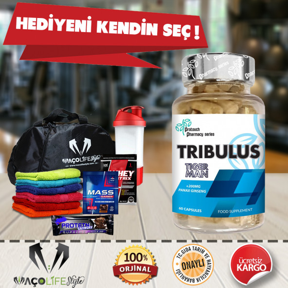 Protouch Pharmacy Tribulus + Ginseng 60 Kapsül + HEDİYENİ KENDİN SEÇ!