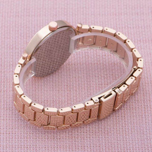 SaaTTino Rose Puantiyeli Kadran Şık Kadın Kol Saati ST-303870 - Resim 2