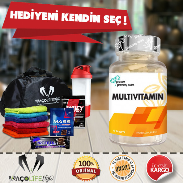 Protouch Pharmacy Multivitamin 50 Tablet + HEDİYENİ KENDİN SEÇ!