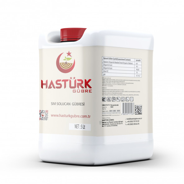 Hastürk Gübre Hastürk Sıvı Solucan Gübresi 5 Lt.