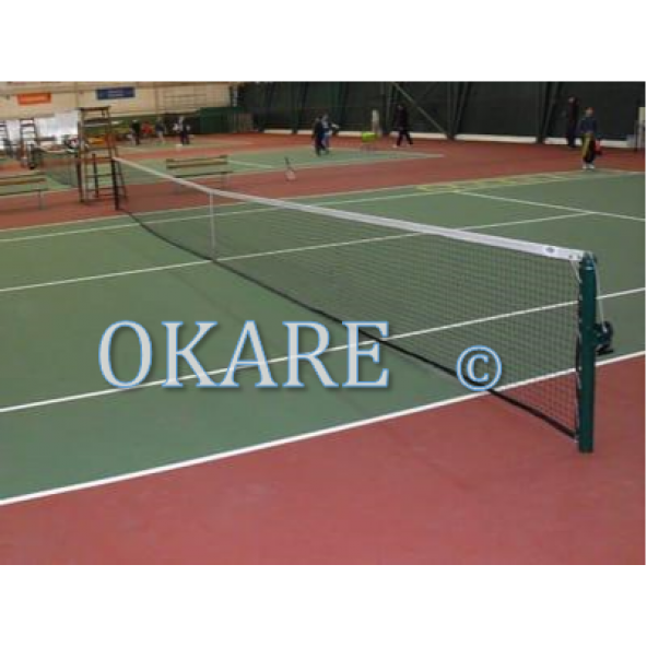 Okare Spor Profesyonel Nizami Çift Dikiş Tenis Filesi - Resim 5