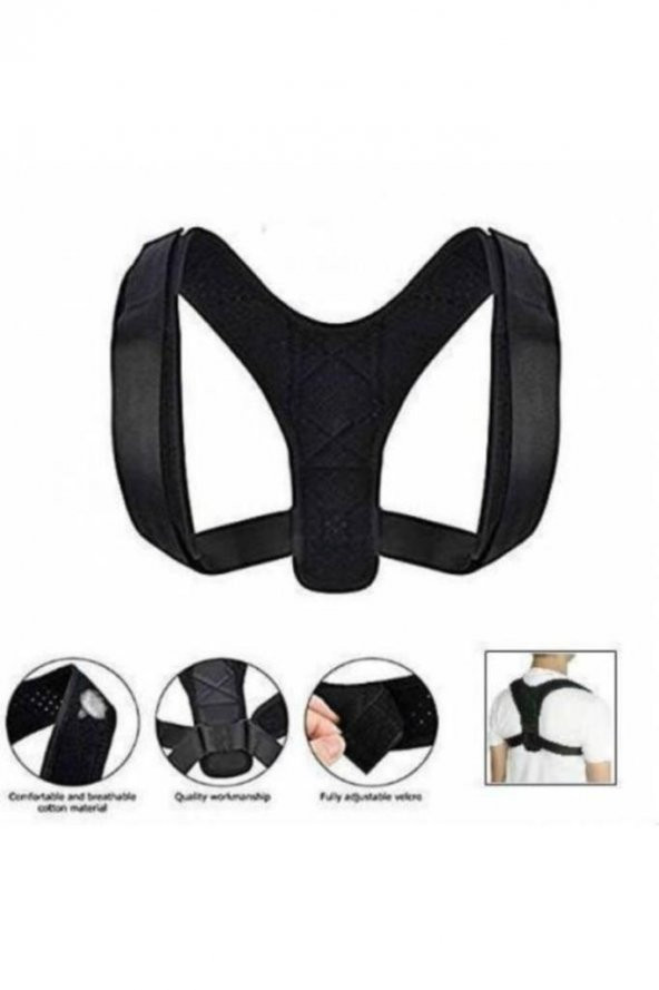 Kemerli Bay Bayan Kamburluk Önleyici Dik Duruş Korsesi Posturex Dik Durmayı Sağlayan Sırt Korsesi - Resim 5