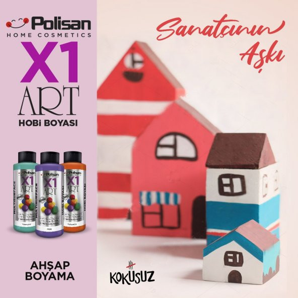 Polisan X1art Multisurface Hobi Boyası 120ml - LİLA - 7