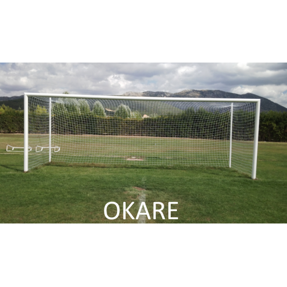 Okare Spor Profesyonel Futbol Nizami Kale Filesi 2,44x 7,32x 2 m - 4 mm Polyester ip - 2