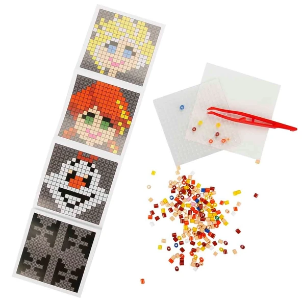 4in1 Disney Frozen Pixel Pixel Boncuk Aktivite ve Oyuncak Seti - 2