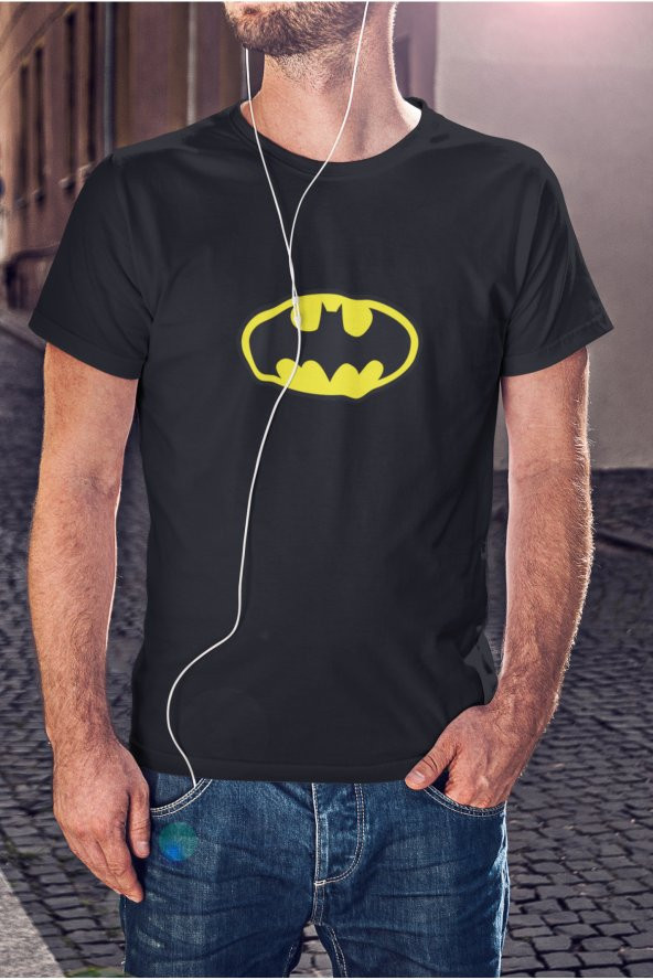 DC Batman Karakteri Logo Baskılı Tişört Erkek Hediye Doğum Günü Hediyesi T-shirt - 3