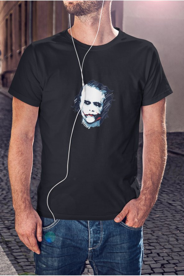 DC Joker Karakteri Renkli Baskılı Tişört Erkek Hediye Doğum Günü Hediyesi - 3