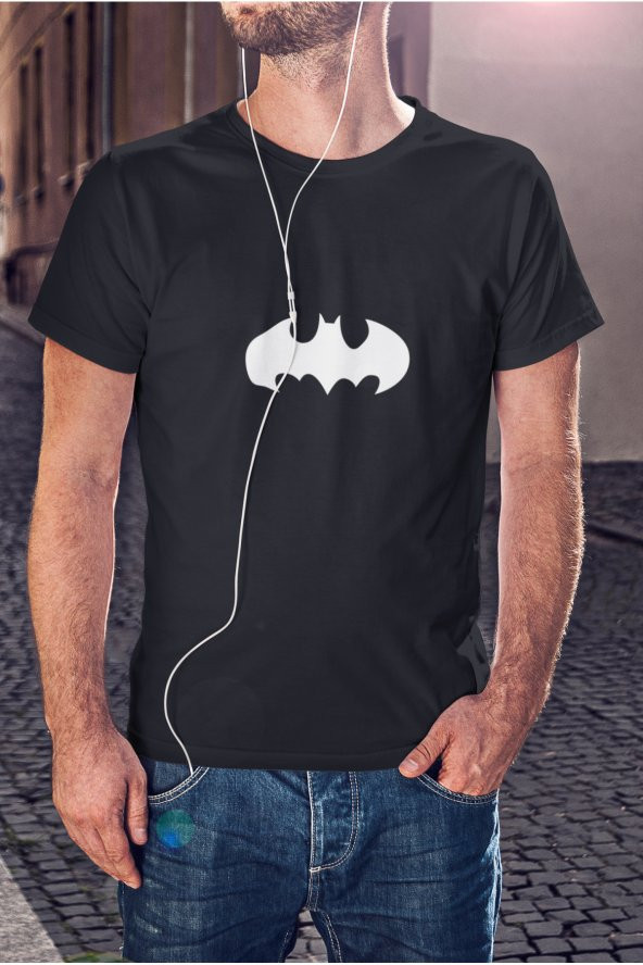 DC Batman Logo 2 Baskılı Tişört Erkek Hediye Doğum Günü Hediyesi T-shirt - Resim 3