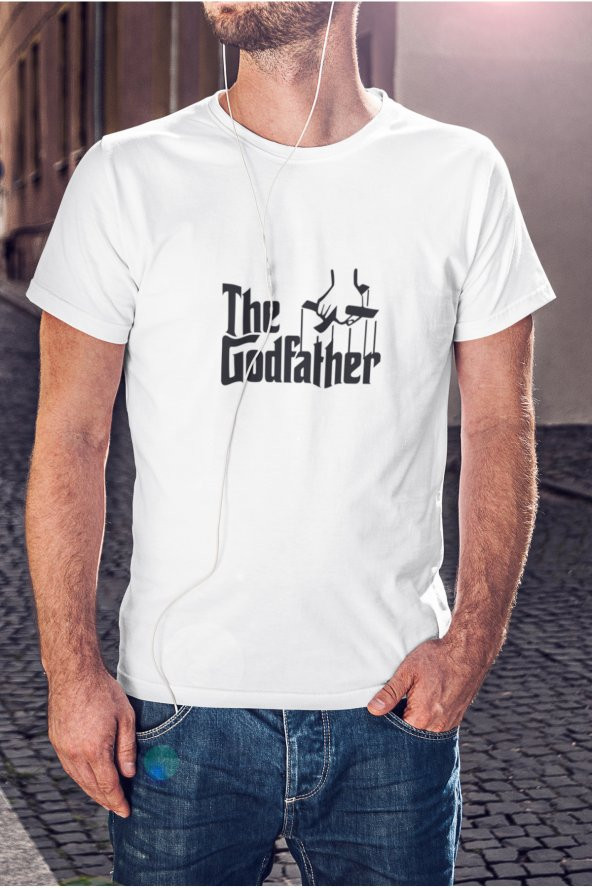 The Godfather Yazı Baskılı Tişört Erkek Hediye Doğum Günü Hediyesi T-shirt ürün görseli