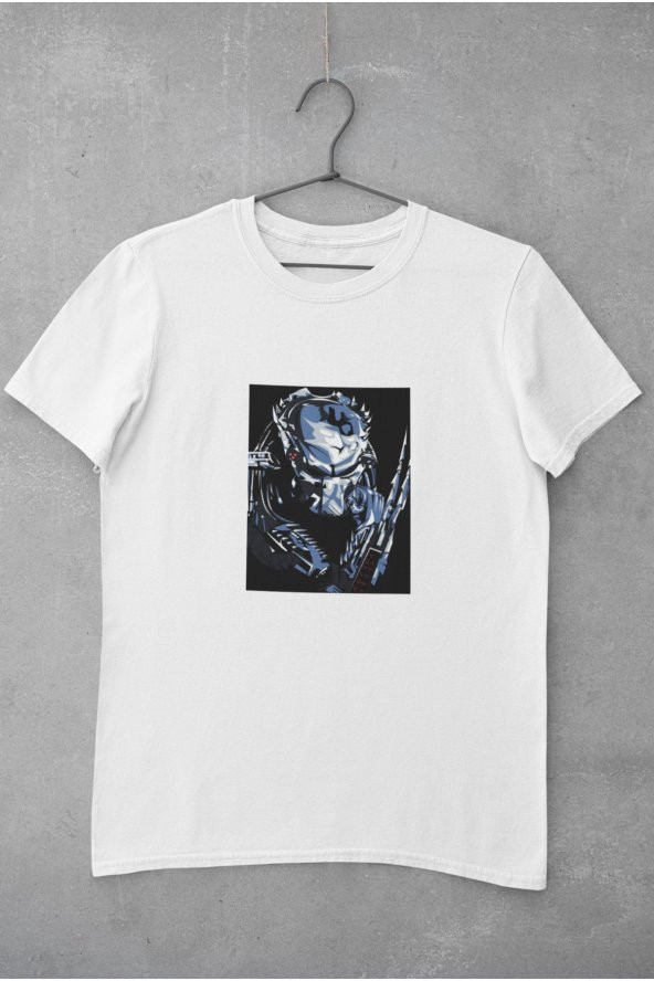 The Predator Renkli Baskılı Tişört Erkek Hediye Doğum Günü Hediyesi T-shirt - Resim 2
