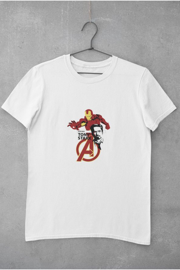 Marvel The Avengers İron Man Baskılı Tişört Erkek Hediye Doğum Günü Hediyesi - Resim 2
