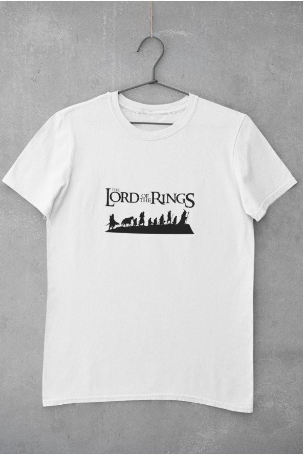 Lord Of The Rings Karakterler Silüeti Baskılı Tişört Kadın Hediye Doğum Günü - Resim 2