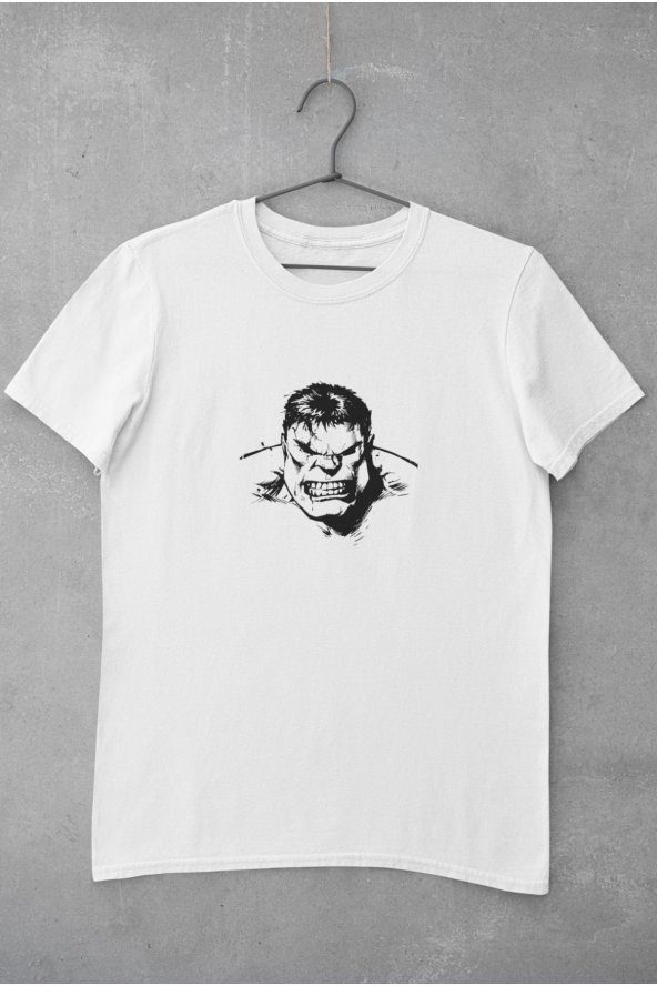 Marvel Hulk Karakteri Baskılı Tişört Erkek Hediye Doğum Günü Hediyesi T-shirt - Resim 2