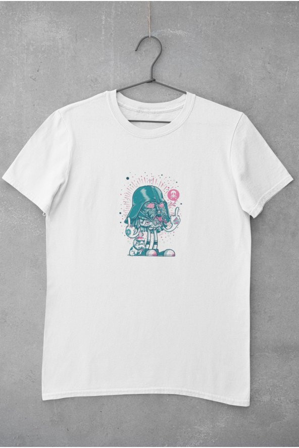 Star Wars Karakteri Darth Vader Baskılı Tişört Kadın Hediye Doğum Günü Hediyesi - Resim 2