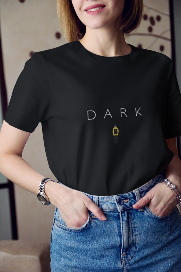 Dark Netflix Baskılı Tişört Kadın Hediye Doğum Günü Hediyesi T-shirt - 3