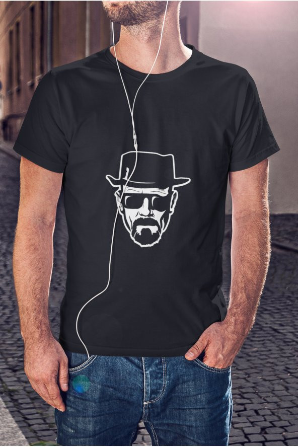 WWhite Breakin Bad Baskılı Tişört Erkek Hediye Doğum Günü Hediyesi T-shirt - Resim 3