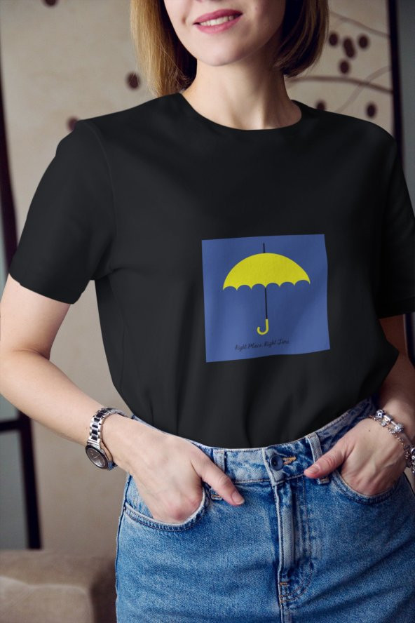 How I Met Your Mother Şemsiye Baskılı Tişört Kadın Hediye Doğum Günü Hediyesi - 3
